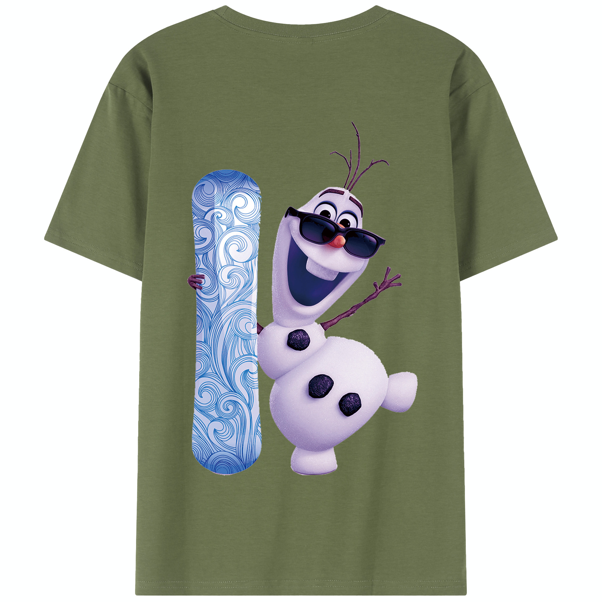 （画像用） アナと雪の女王 アンナ エルサ Frozen Anna Elsa 綿100％半袖Tシャツ（背面プリント）